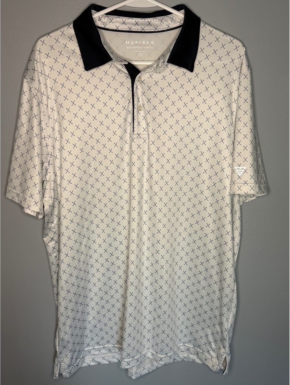 Maelreg Performance Polo Shirt for Men, Size Large
